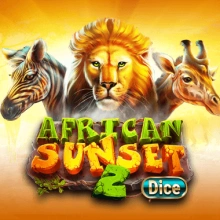 Afrikanischer Sonnenuntergang 2 Würfel