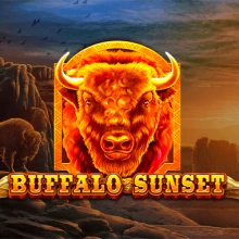 Büffel-Sonnenuntergang