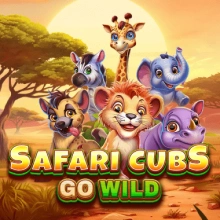 Safari-Welpen werden wild