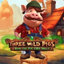 Tres cerdos salvajes y el lobo feroz
