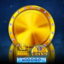 Prancha de queima de 9 moedas de diamante