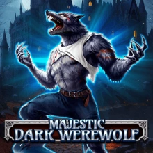 Majestätischer dunkler Werwolf