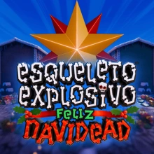 Esqueleto Explosivo Feliz Navidead