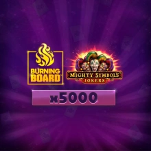 Símbolos poderosos: Jokers Burning Board